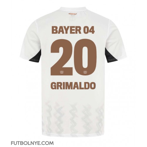 Camiseta Bayer Leverkusen Alejandro Grimaldo #20 Visitante Equipación 2024-25 manga corta